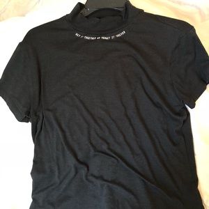 Pacsun Black turtle neck t shirt